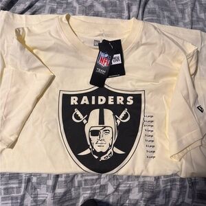 New Era Cream Short Sleeve Raiders Tee